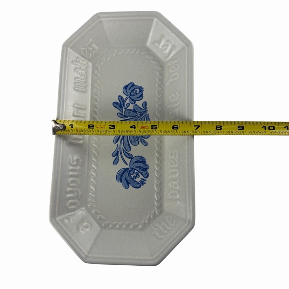 Pfaltzgraff Yorktowne Serving Tray 12" Vtg Joyous Heart Loaves Better Bread USA - Picture 6 of 7